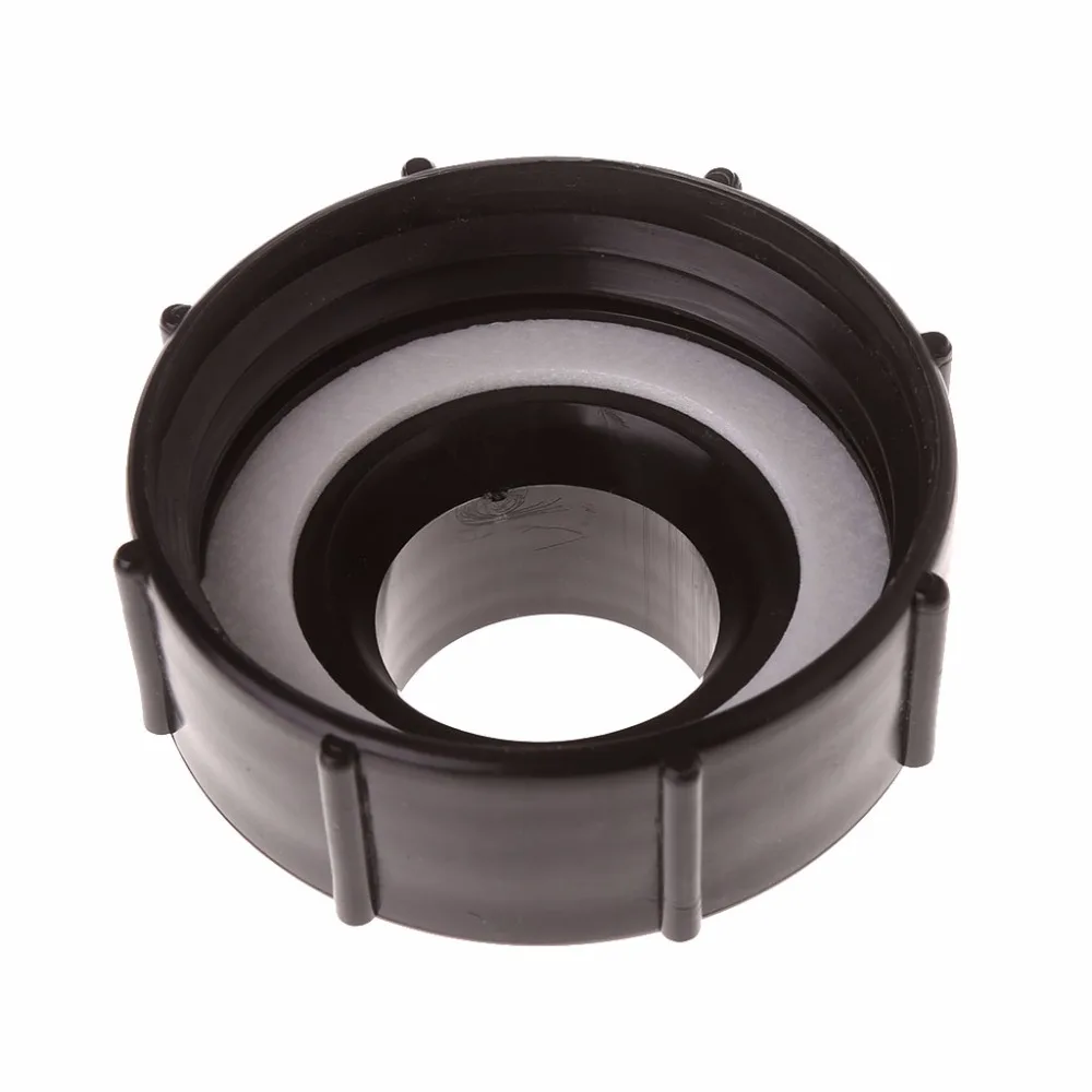Черный Впускной диаметр 100 мм IBC Tote бак пищевой дренажный адаптер 3,9" грубой резьбой до 1,97" шланг кран клапан#1A50901