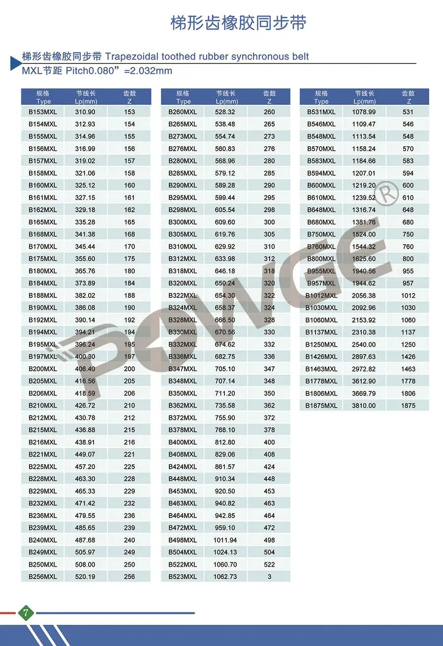 POWGE 10 шт. MXL Зубчатый Ремень B40 B41 B42 B43 B45 Ширина 6,35 мм 025 6 мм зубы 40, 41, 42, 43 45 синхронного ремня B40MXL B45MXL B42MXL