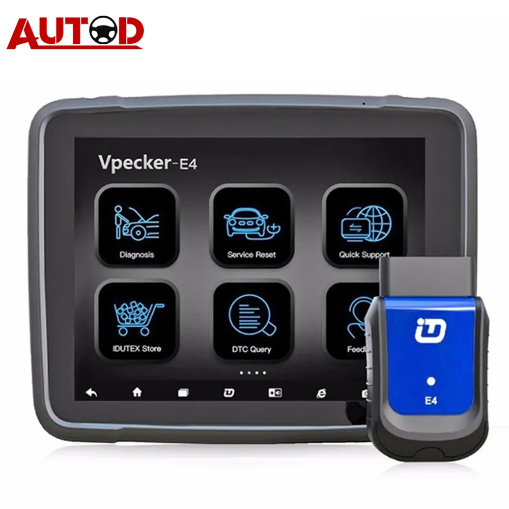 OBD2 VPECKER E4 автоматический сканер + Android планшет OBD2 Bluetooth 4,0 полные системы Easydiag Автомобильный сканер для диагностики инструмент