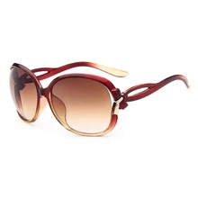 New Fashion Sunglasses women Spectacles Butterfly Frame Bow Design Hollow Out Temple Big Frame Shade Sun Glasses Oculos Gafas L2 stylish golden round frame and hollow out design sunglasses for women