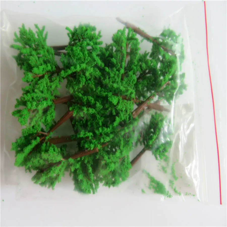 new architecture 3d scale artificial plastic model  green tree  layout114