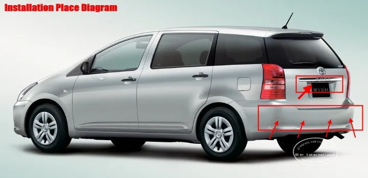 Liislee для toyota wish-датчики парковки автомобиля+ камера заднего вида = 2 в 1 визуальная/Сигнализация bibi система парковки