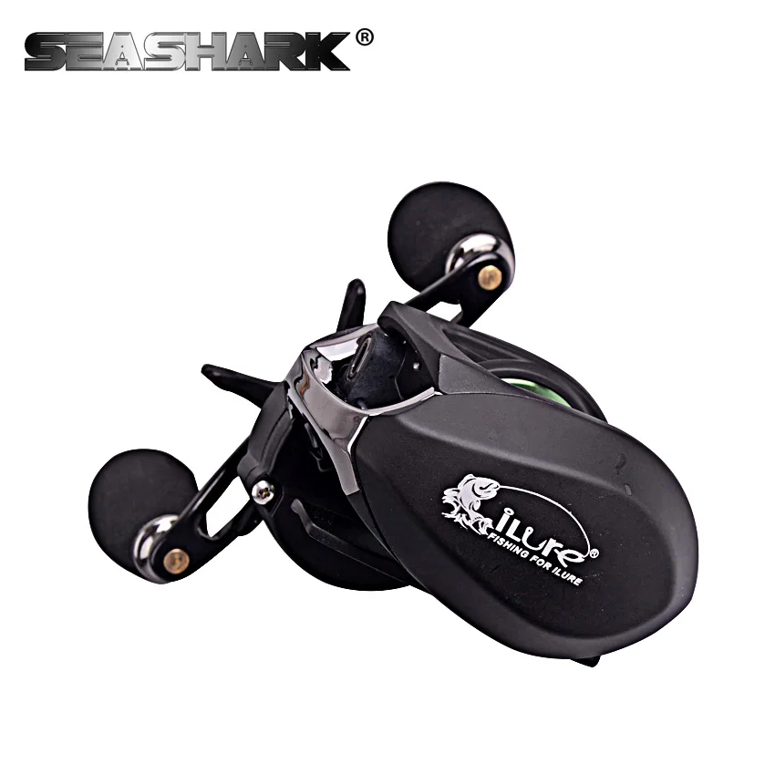 

SEASHARK Ultralight Body Bait Casting Reel Fishing Reel 6.4:1 Gear Ratio 9+1 Ball Bearings Max force 8kg Baitcasting Reel