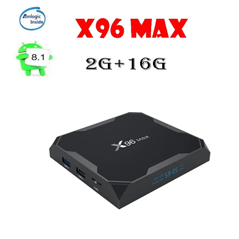 ТВ приставка x96 max Android 8 1 4 + 64 ГБ 2 4/5 ГГц Wi Fi Bluetooth|ТВ-приставки и медиаплееры| |