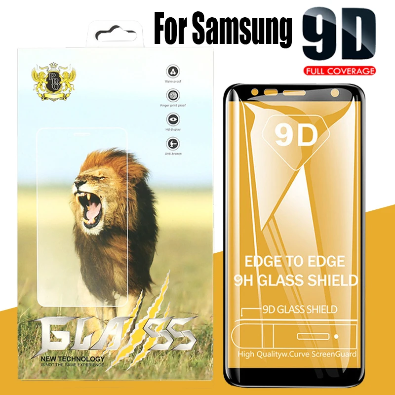 10pcs 9D Tempered Glass Full Cover Film For Samsung Galaxy JEAN 2 3 4 5 6 A8S A6S A9 A8 A7 A6 Plus Printing With New Package