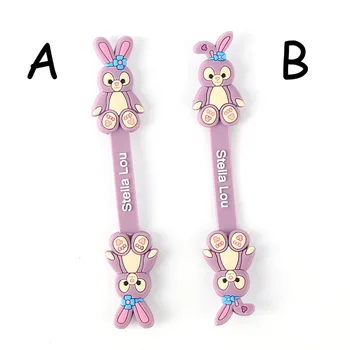 

100pcs/lot Lovely Stellalou Bunny Rabbit Cable Organizer Bobbin Winder Protector Wire Cord Management Marker Holder