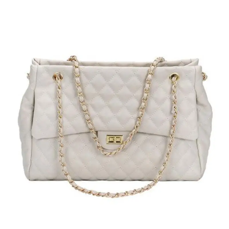 

2019 PU Leather Handbags Women's Designer Handbag The Big Women's Lattice Lock Shopping Bag Large Handbags Tote Shoulder Bags