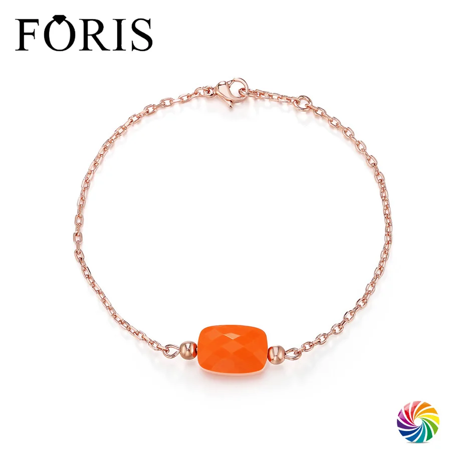 

FORIS 6 Colors Fashion Jewelry Rose Gold Crystal Bracelet For Christmas Gift Best Price PB006