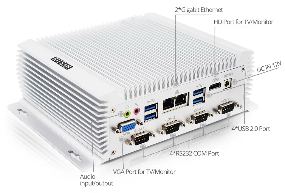 Hystou 2019 Новое поступление мини двухслойный чехол для смартфона с принтом nuc i7 4500U i5 4200u windows 10 linux pfsence безвентиляторный промышленный компьютер