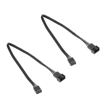 

2Pcs/set Motherboard 4Pin Female to PWM Fan 4Pin Male Power Adapter Extension Cable Wire Cord High Quality Fan Cables Promotion