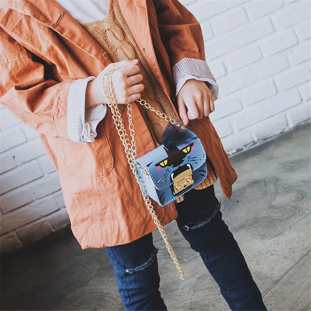 Детская сумка на плечо с милым принтом для девочек, популярная мини-сумка-мессенджер N21
