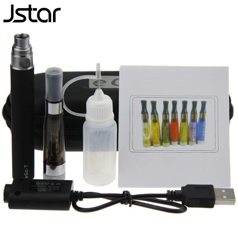 

50pcs/lot Jstar eGo-T CE5+ Kits E Cigarette eGo-T Battery 650mah 900mah 1100mah CE5+ Atomizer Invisible Wick Zipper Case kit