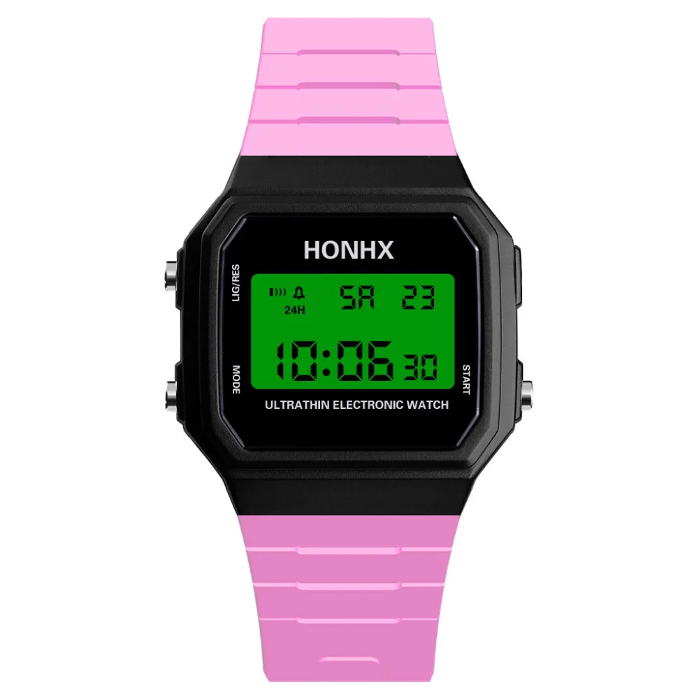 HONHX модные мужские часы женские спортивные цифровые часы мужские силиконовый ремешок электронные наручные часы мужские часы Relogio Masculino подарок# A