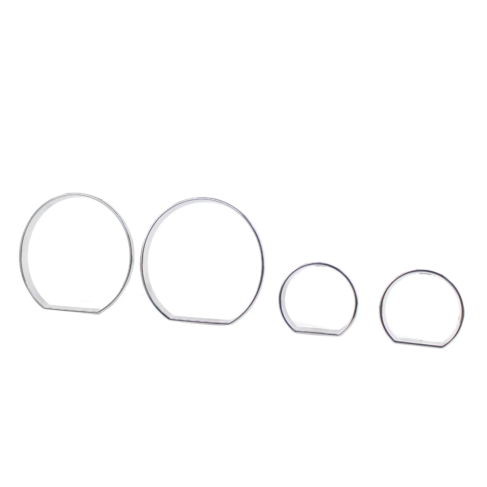 Хромированная приборная группа, кольца без оправы, обрезные кольца, ободок, спидометр, рамка, аксессуары для автомобиля BMW E46 1999-2006