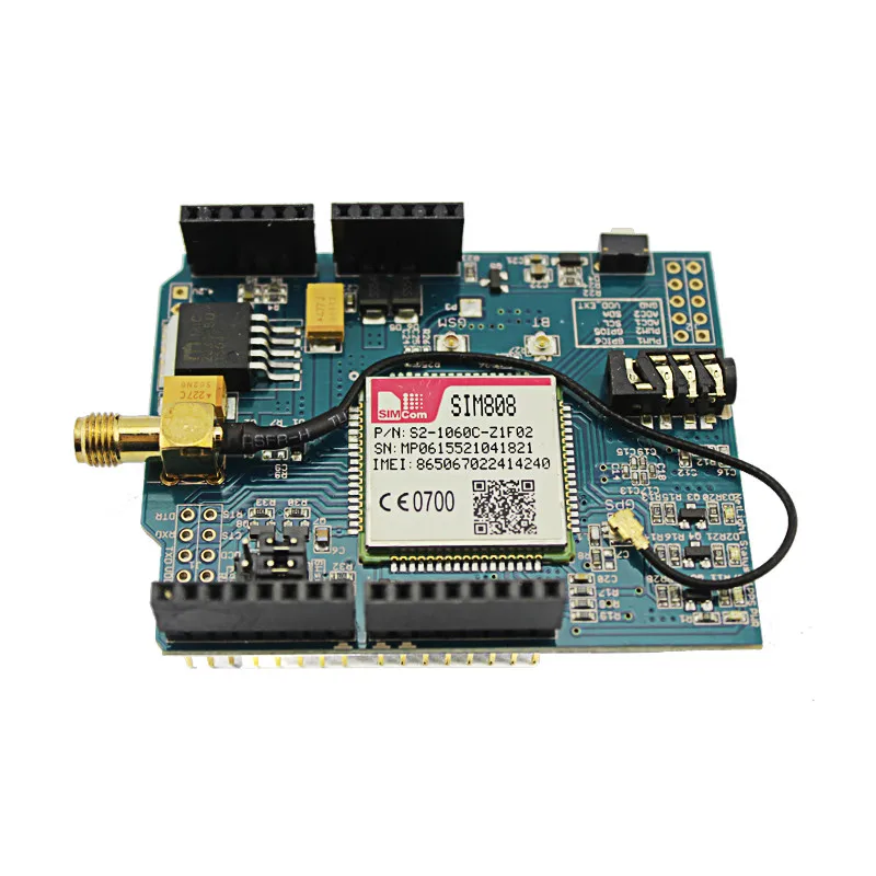 SIM808 Elecrow Quad Band GPS GSM GPRS Модуль для Arduino 2 в 1 году Щит SIM808 Развитию Телефонного Разговора Динамик Модуль DIY