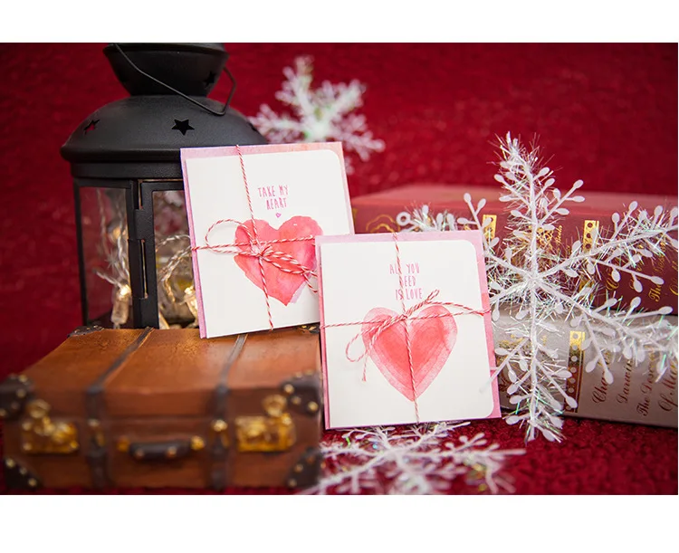 8 шт./упак. Kawaii милый любовный конверт Merry рождественские конверты с поздравительной открыткой Скрапбукинг подарок школьные офисные принадлежности sl1257