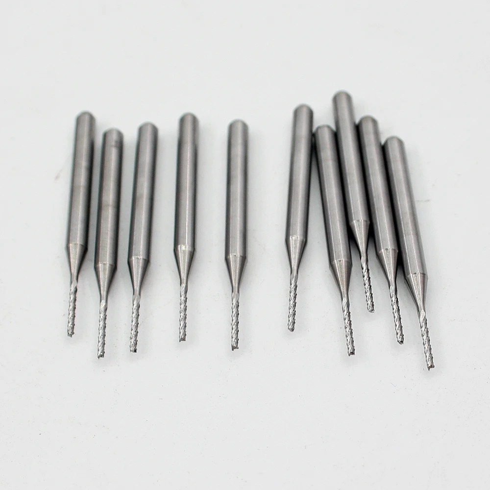 

10pc 1.0x7.0x3.175mm PCB milling cutter Carbide end mill CNC cutter mini drill bit routering tool Tungsten Carbide PCB router