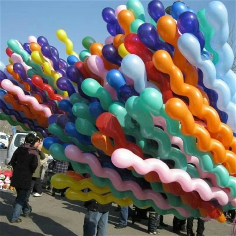 

10pcs/lot Long 1.5g Screw Thread Latex Balloon Float Air Balls Inflatable Wedding Birthday Party Baloon Decoration Globos Toys