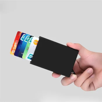 

Business affairs Card case Auto eject Aluminum alloy name card box Cardholder gift High-grade 5 colors Cover card id