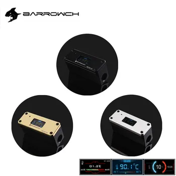 

Barrowch OLED Digital Display Water Temperature Meter Water Cooler System with dynamic color screen Double G1/4'' ThermFBFT02-V3