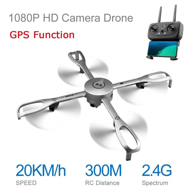 

WIFI Real RC Drone with 1080P HD Camera WIFI FPV Altitude Hold GPS Follow APP control RC Quadcopter Helicopter foldable VS H68