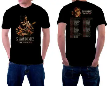

The Tour - Shawn Mendes Tour 2019 TShirt Black Color Short Sleeve S-5XL