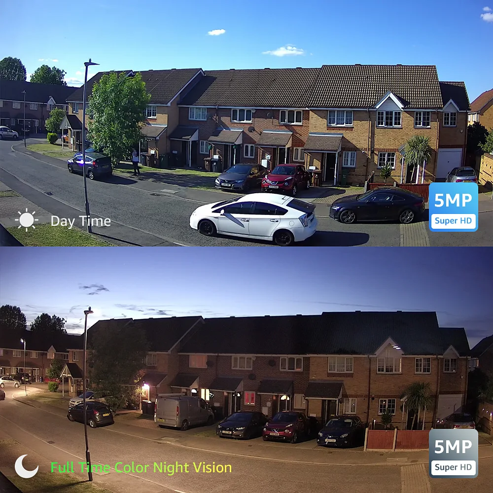  H.VIEW 5MP IP Camera Wifi Outdoor 2.4G 5G IP Cameras Wifi Onvif Full Time Colour CCTV Camera Outdoo