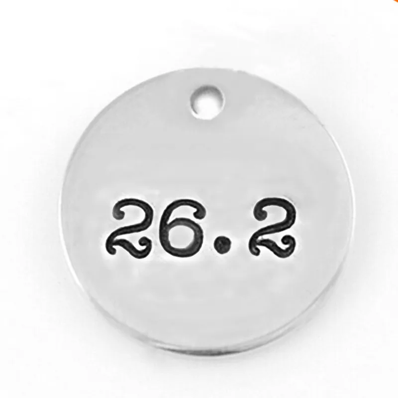 Buy Antique silver plated zinc alloy 26.2 charm