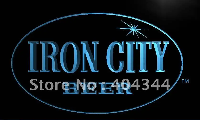 LE220 Iron City Beer LED Neon Light Sign home decor shop craftsin