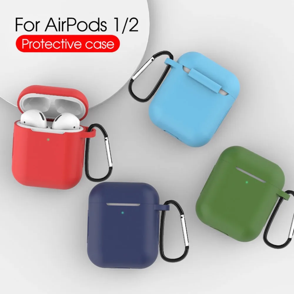 Силиконовый мягкий Bluetooth беспроводной чехол для наушников s для AirPods 2 защитный чехол Аксессуары для Apple Airpods2 чехол для зарядки