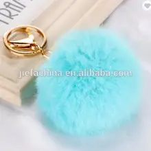 Лисица высокого качества меховое кольцо для Бала подвеска Pom на заказ меховой шар брелок