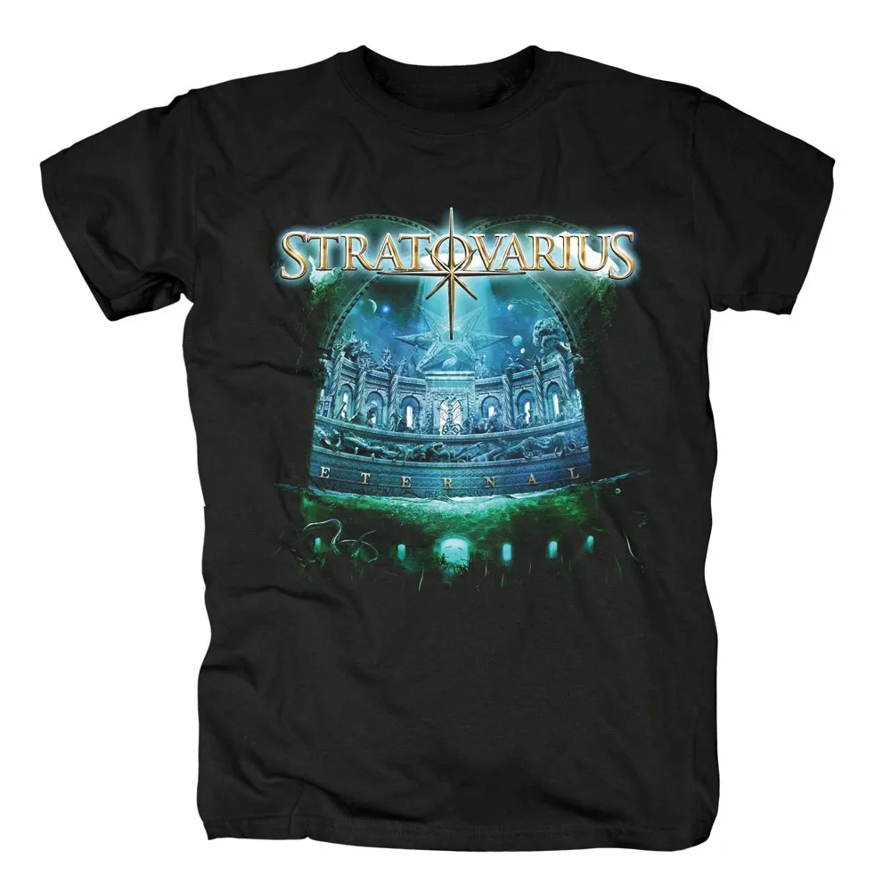 Блайд STRATOVARIUS новая хлопковая черная футболка Азиатский размер