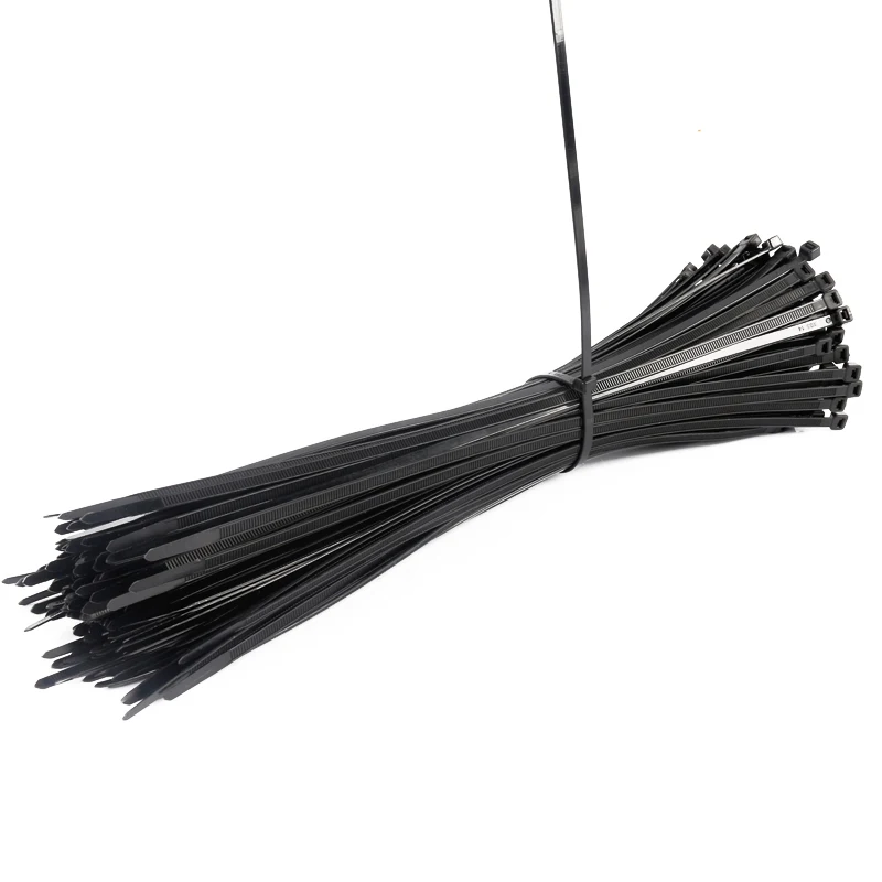 Самозажимная нейлоновая стропа 66 Пластик кабельные стяжки 3*100 мм 100 шт./пакет 8 цветов застегнуть провода Обёрточная бумага ремень CE UL по ограничению на использование опасных материалов в производстве от Makerele - Цвет: Black