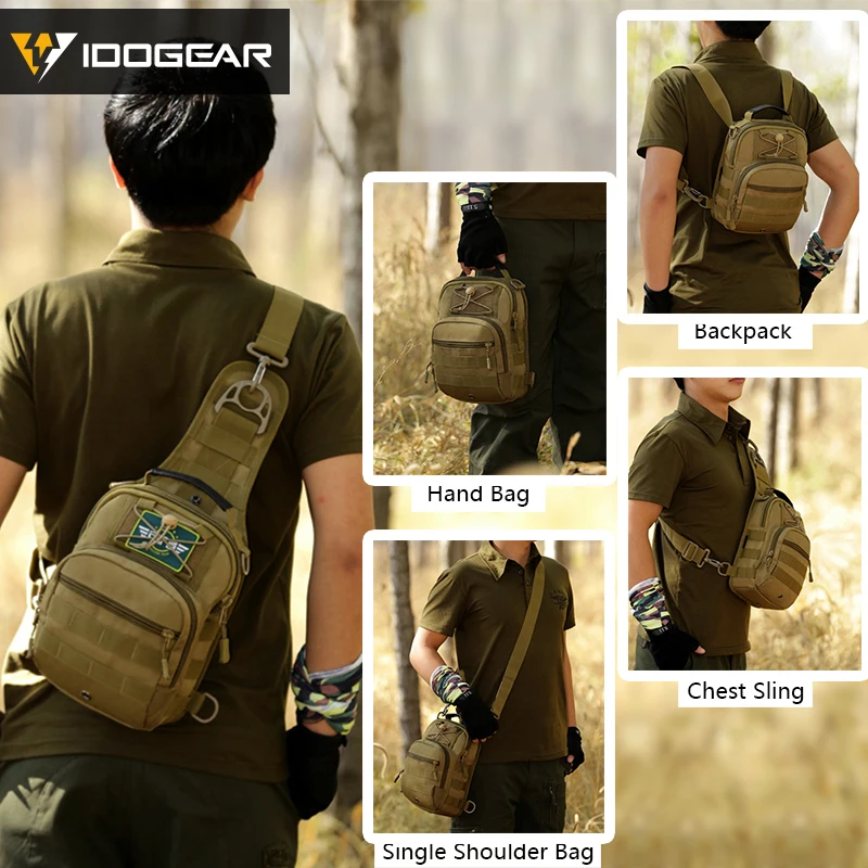 Тактические сумки слинги IDOGEAR маленькие повседневные Штурмовые рюкзаки Molle