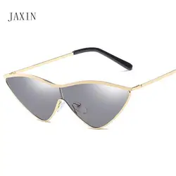 JAXIN Мода кошачий глаз солнцезащитные очки женщин металлический каркас покрытие бренд designSun очки милые сексуальные ретро очки UV400oculos feminino
