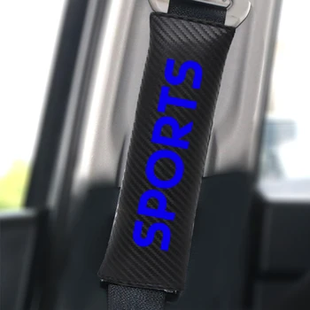 

2Pcs PU Fashion Car Safety Seat Belt Cover Car Reflective Seatbelts Shoulder Pads Car Accessories