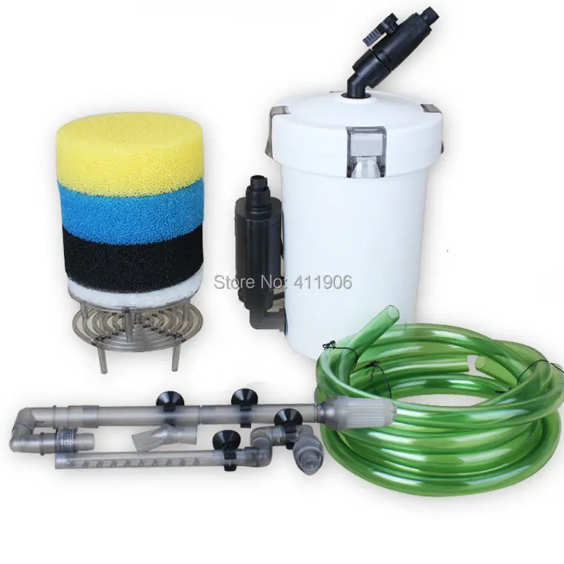 

Aquarium External Filter Canister 6W Outside Filtration System with Pump For 0.6m Freshwater Saltwater Fish Tank HW-602B