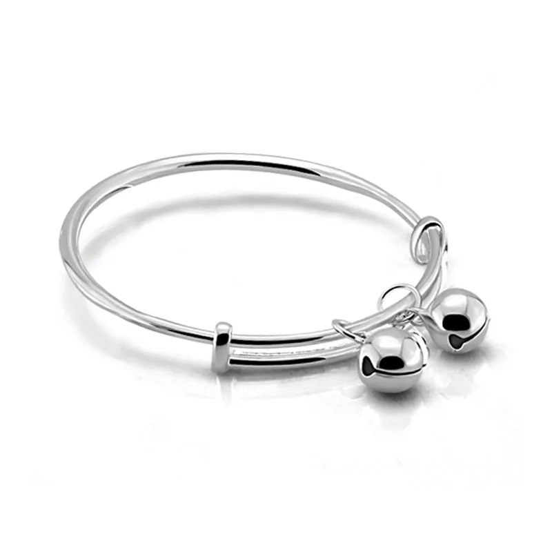Fashion simple children sterling silver jewelry solid 925 silver