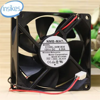 

3110KL-04W-B30 DC 12V 0.2A 8025 8cm 80*80*25mm 2 Wires Desktop Cooling Fan