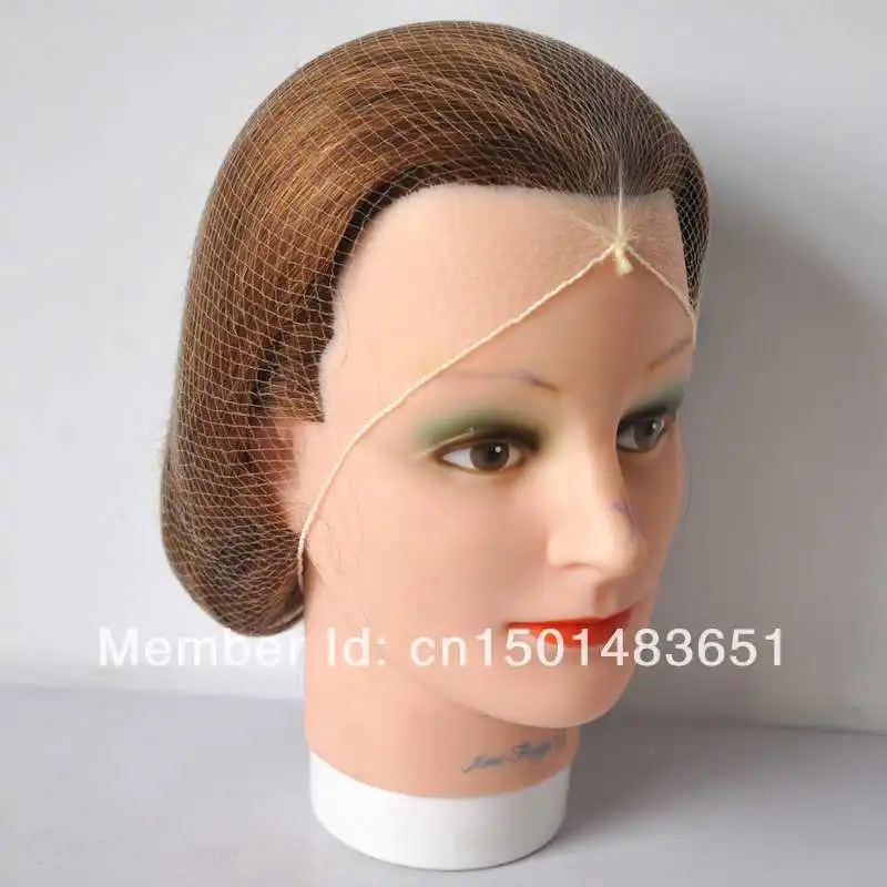 5mm Nylon Hair Nets 20inch Blonde Color Invisible Hairnets In