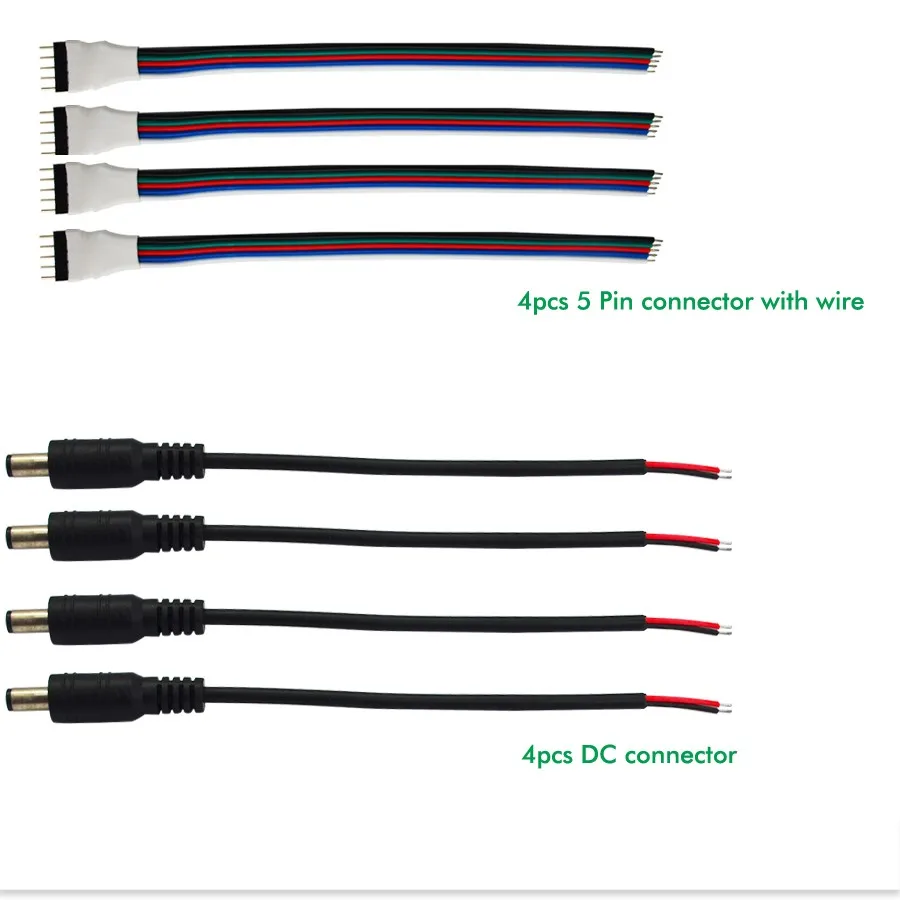 DC12V 60 светодио дный/m 4 in1 светодио дный Гибкая RGBW RGBWW светодио дный свет 5 м 10 м 15 м 20 м 5050 SMD+ 2,4G RGBW светодио дный контроллер+ Мощность адаптер