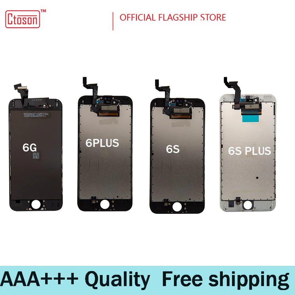 

Ctoson White Grade AAA+++ LCD For iPhone 6 6S Plus Screen With Force Touch Screen iPhone7 7p 8 8p Display Replacement Assembly
