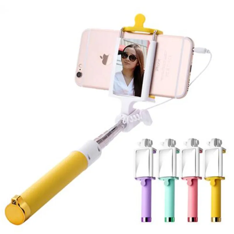 Handheld Mirror Selfie Stick Monopod for iPhone 6 6s Plus 5s For Samsung font b Android
