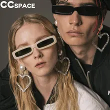 Крутые уникальные маленькие солнцезащитные очки для мужчин и женщин, модные Винтажные Солнцезащитные очки CCSPACE, дизайнерские мужские и женские очки 45554