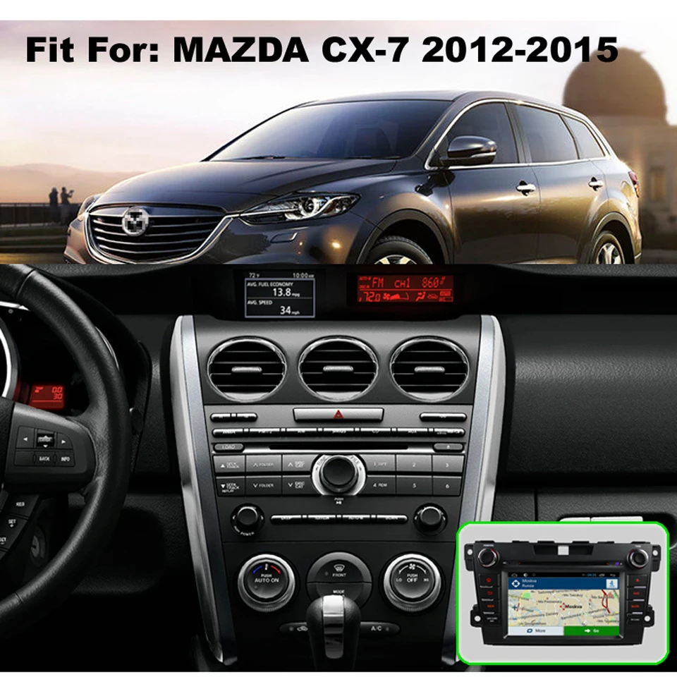 Best GreenYi 4G RAM Android 9.0 Car DVD For Mazda CX-7 CX7 CX 7 2012 2013 Octa Core 32G ROM Radio GPS Multimedia Player Head Unit 5