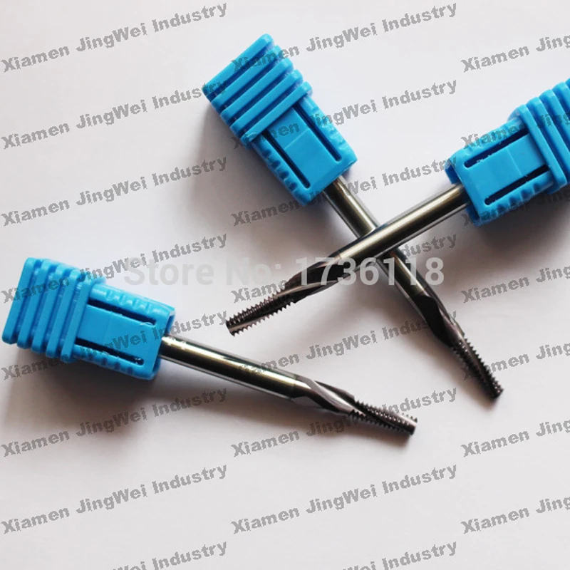 

Carbide thread end mill M2.5 M3 M4 M5 M6 M8 M10 M12 thread mills, thread milling cutter with TIALN coating