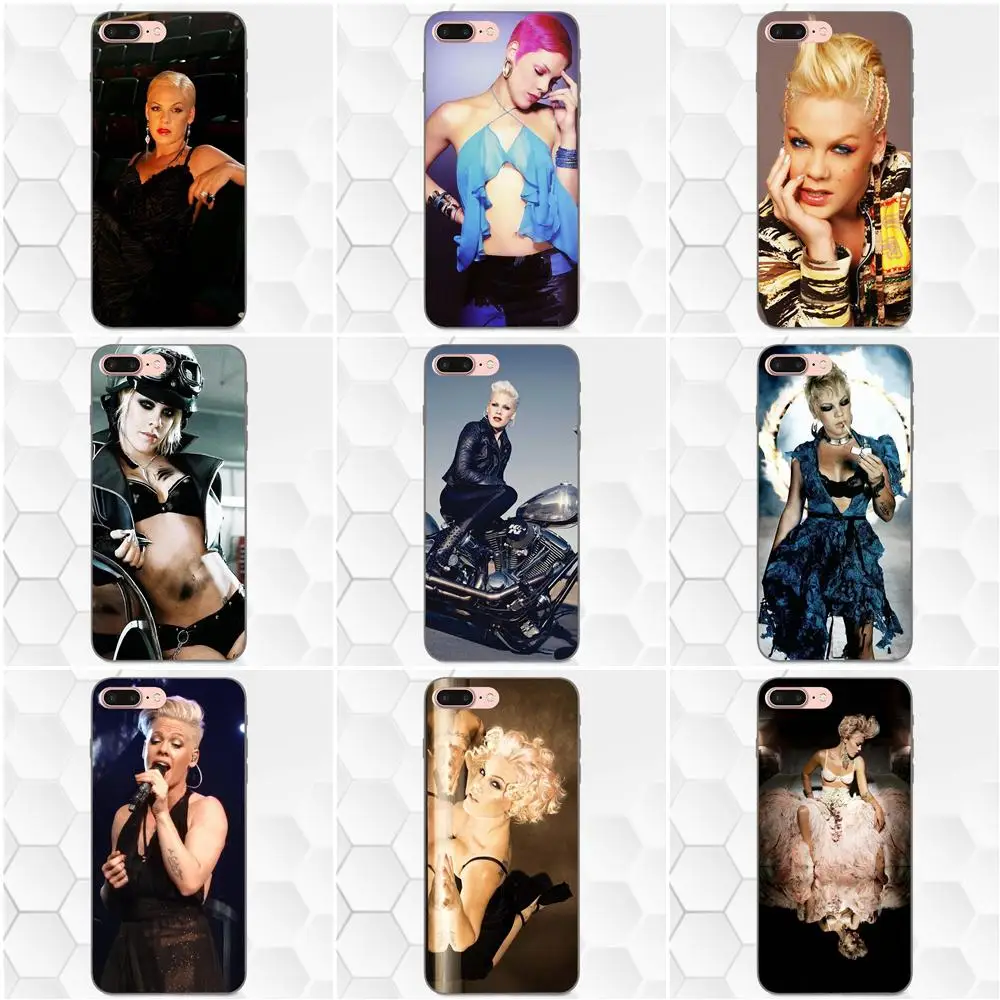 

For Apple iPhone 4 4S 5 5S SE 6 6S 7 8 Plus X XS Max XR Soft TPU Cover Case P!nk Alecia Beth Moore