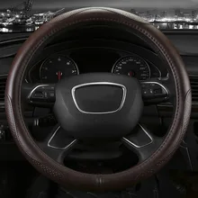 Genuine Leather car steering wheel cover five colors for Jeep VILNER Limited compass liberty Cherokee interior accessories
