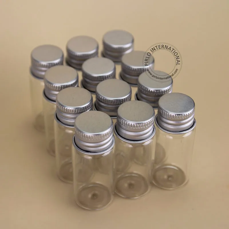 

36pcs/lot 10ml Glass Sample Bottle With Aluminium Cap 1/3OZ Empty Jar Cosmetic Containers 10g Small Pot Refillable Packaging