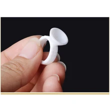 100 шт одноразовый контейнер для клея кольцо клей для ресниц держатель кольцо паллет для татуировки пигмент клей гель мини удобный